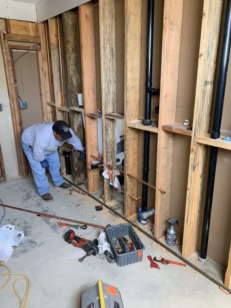 Commercial rough-in plumbing for Gas Line Repair in Cornelius